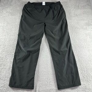 Reebok Windbreaker Track Pants‎ Mens XL Lined Pockets Elastic Zip Ankle